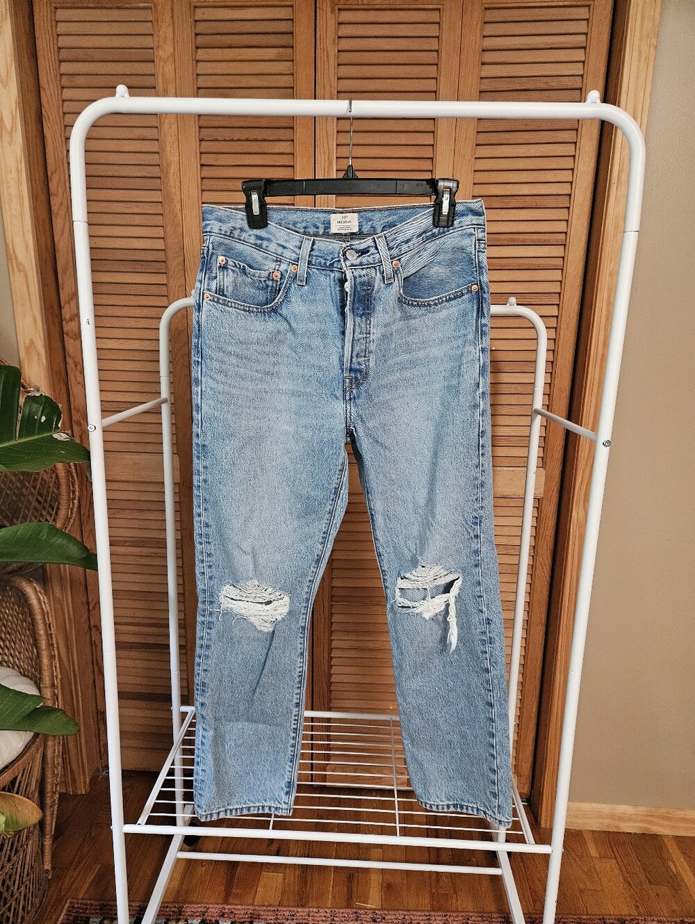 Distressed Straight Leg Levi's 501 Originals